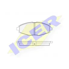Колодки гальмівні (передні) Daewoo Lanos/Sens/Matiz 97-/Chevrolet Matiz/Spark 05-