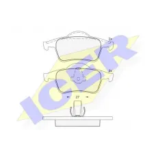 Колодки гальмівні (задні) Volvo S60 00-10/S70 97-00/S80 98-06/V70 95-08/XC70 Cross Country 97-07