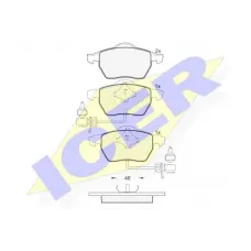 Колодки гальмівні (передні) Audi A4/A6 95-11/Skoda SuperB 01-08/VW Golf/Passat B5 97-06