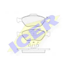 Колодки гальмівні (передні) Ford Fiesta 95-10/Fusion/Ka 02-12/Puma/Mazda 121 96-03/Mazda 2 03-07