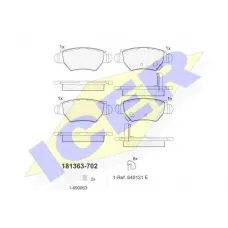 Колодки гальмівні (задні) Opel Astra G 98-09/Zafira A 99-05/Chevrolet Corsa 94-02/Zafira 01-12