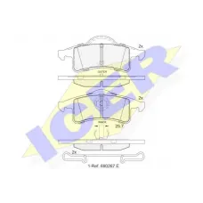 Колодки гальмівні (задні) Jeep Grand Cherokee II 99-05
