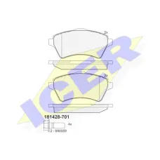 Колодки гальмівні (передні) Land Rover Freelander 98-06