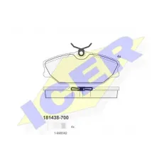 Колодки гальмівні (передні) Renault Clio II 00-09/Laguna 93-01/Megane/Scenic/Safrane 96-03