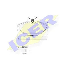 Колодки гальмівні (передні) Renault Clio II 00-09/Laguna 93-01/Megane/Scenic/Safrane 96-03