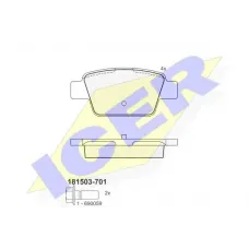 Колодки гальмівні (задні) Fiat Bravo II 07-14/Stilo 01-08/Linea 07-/Multipla 99-10/Lancia Delta 08-