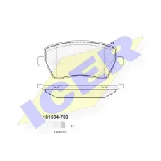 Колодки гальмівні (передні) Renault Kangoo/Logan/Clio 07-/Zoe/Duster/Dokker/Megane 12-/Nissan Micra