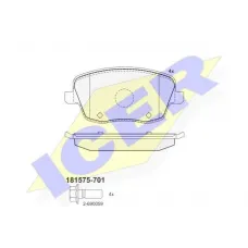 Колодки гальмівні (передні) Seat Cordoba/Ibiza IV/VW Polo/Skoda Fabia 99-15/Roomster 06-15