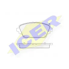 Колодки гальмівні (передні) Nissan Almera II Tino/Primera III 00-08