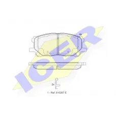 Колодки гальмівні (передні) Toyota Highlander/Kluger 03-10/Lexus RX 03-08