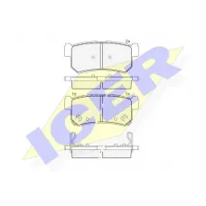 Колодки гальмівні (задні) Daewoo Rexton/Ssangyong Rexton 02-/Actyon 05-/Korando 97-06
