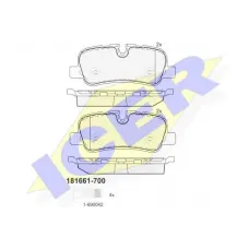 Колодки гальмівні (задні) Land Rover Discovery III/IV 04-/Range Rover 86-