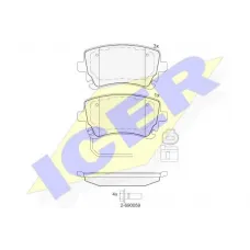 Колодки гальмівні (задні) VW T5 03-15/T6 15- (+датчик)