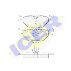 Колодки гальмівні (задні) BMW 3 (E36/E46) 90-06/Z4 (E85) 02-09/Rover 75 99-05/Saab 9-5 97-09