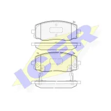 Колодки гальмівні (передні) Hyundai i10 08-17/Kia Picanto 04-