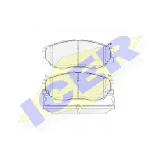 Колодки гальмівні (передні) Hyundai Terracan 01-06/Ssangyong Rexton 02-