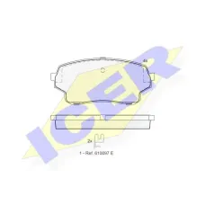 Колодки гальмівні (передні) Suzuki Grand Vitara 01-05/XL-7 01-06