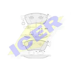 Колодки гальмівні (передні) Audi A6 04-11/A8 96-/Seat Ibiza 03-04/VW Phaeton 02-16 (+датчики)