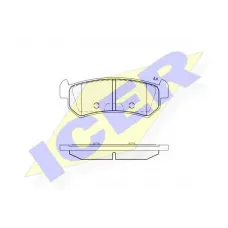 Колодки гальмівні (задні) Chevrolet Lacetti/Nubira 05-/Daewoo Nubira 97-