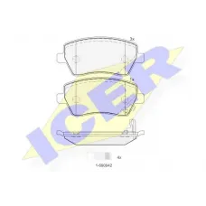 Колодки гальмівні (передні) Opel Agila B 08-14/Suzuki Swift III 05-/Splash 08-