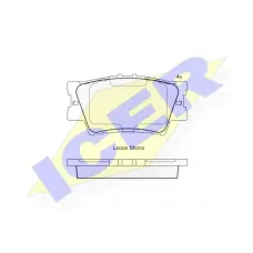 Колодки гальмівні (задні) Toyota Camry/Rav4 IV 05-/Avalon 12-18/Lexus ES 06-18