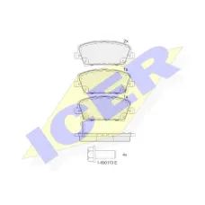 Колодки гальмівні (передні) Honda Civic VII//VIII 03-