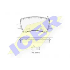 Колодки гальмівні (задні) Ford Galaxy/S-Max 06-15/Volvo S60/S80/V60/V70/XC60/XC70 08-/Land Rover 11
