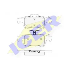 Колодки гальмівні (задні) Mazda 3 08-14/Mazda 5 10-/Saab 9-3 II 05-