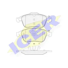 Колодки гальмівні (передні) Renault Laguna III 07-/Scenic III 08-/Samsung QM5 06-