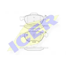 Колодки гальмівні (передні) Renault Laguna III/Clio III 06-15/Megane II/Scenic II 02-