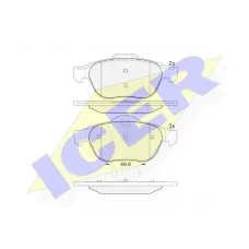 Колодки гальмівні (передні) Renault Megane II 04-09/Scenic II/III/Grand Scenic II/III 03-