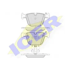 Колодки гальмівні (задні) BMW 5 (F07/F10/F11) 09-/7 (F01-F04) 08-15