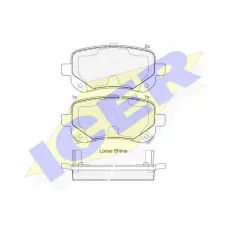 Колодки гальмівні (задні) VW Routan 08-13/Chrysler Grand Voyager 07-/Dodge Journey 08-