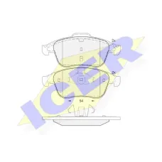 Колодки гальмівні (передні) Renault Megane III/Laguna III/Scenic III 08-/Clio 13- (WVA 24710/24826)