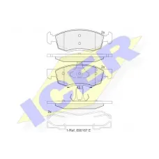 Колодки гальмівні (передні) Renault Logan/Dacia Logan 04-/Sandero 10-/Lada Largus 12-