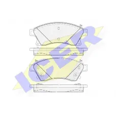 Колодки гальмівні (передні) Nissan Rogue 10-13/Chevrolet Aveo 11-/Cruze/Opel Astra J 09-