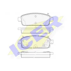 Колодки гальмівні (задні) Nissan Rogue 10-13/Opel Zafira C/Mokka 11-/Astra J/Chevrolet Cruze 09-