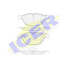 Колодки гальмівні (передні) BMW 5 (F07/F10/F11) 09-17/6 (F06/F13) 11-18/7 (F01/F02/F03/F04) 08-15