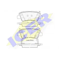 Колодки гальмівні (задні) Hyundai Tucson 04-/Elantra/Sonata 05-15/i40/Grandeur/Kia Optima/Soul 10-
