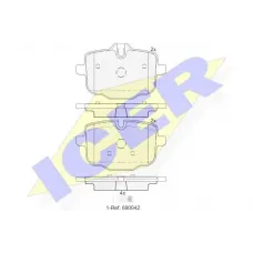 Колодки гальмівні (задні) BMW 5 (F10/F11)/6 (F12/F13) 09-