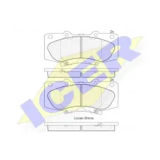 Колодки гальмівні (передні) Toyota Hilux 05-/Fortuner 04-15