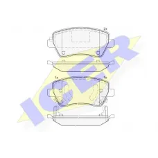 Колодки гальмівні (передні) Nissan Micra 10-/Note 13-/Tiida 07-