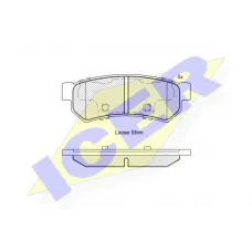 Колодки гальмівні (задні) Chevrolet Lacetti 05-/Nubira 05-11/Daewoo Lacetti/Suzuki USA Reno 04-
