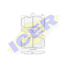 Колодки гальмівні (передні) Lexus GS/IS II/III 05-//RC 14-/Toyota Crown 08-12