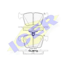 Колодки гальмівні (задні) Skoda Kodiaq/SuperB/VW Touran/Passat B8 14-/Golf/Seat/Audi A3 12-/Q3 18-