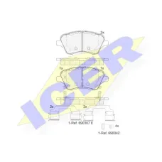 Колодки гальмівні (передні) Ford Transit Courier/Tourneo Courier 14-/Fiesta VI 08-/B-Max 12-