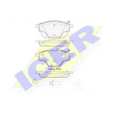 Колодки гальмівні (задні) Citroen C4 13-/C5/Peugeot 508 18-/308 13-/3008/5008 16-/Opel Grandland 17