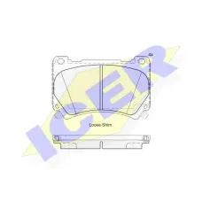 Колодки гальмівні (передні) Hyundai Elantra 10-/Genesis 08-