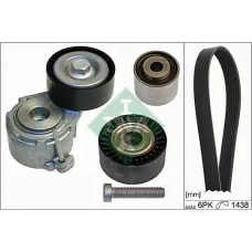 Комплект ременя генератора Citroen Jumpy/Fiat Scudo/Peugeot Partner/306/Expert 1.9D 98-15 (6PK1438)