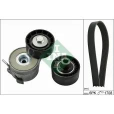 Комплект ременя генератора Citroen Berlingo/Peugeot Expert/Partner 1.6 HDi05- (6PK1708)